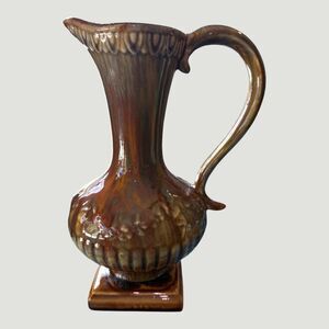 Vintage California Pottery Drip Glaze Pitcher #931